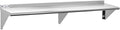 Hally Stainless Steel Shelf 12 x 72 in - Heavy Duty Wall Mount