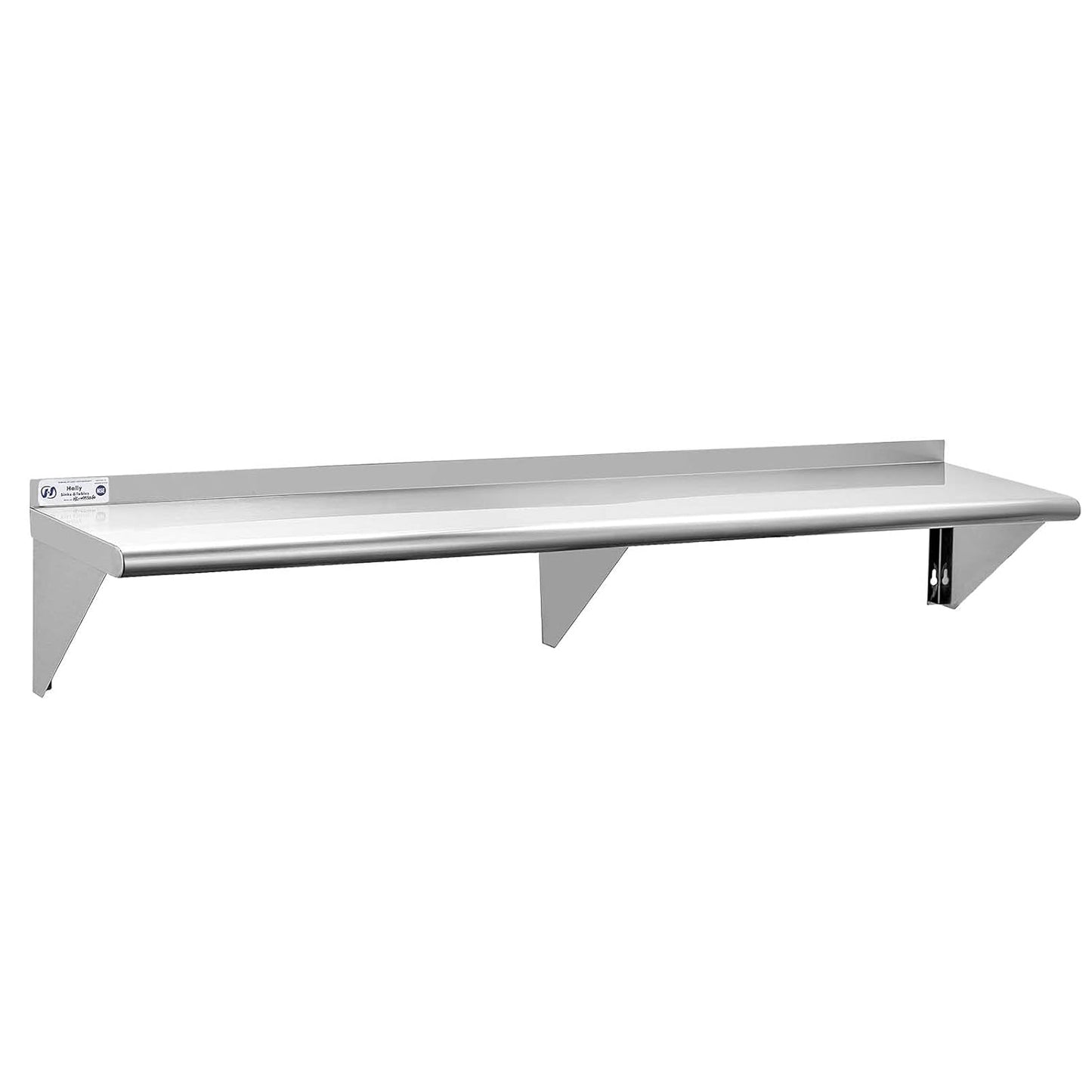 Hally Stainless Steel Shelf 14 x 72 Inches for Heavy-Duty Use