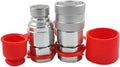 Flat Face High Flow Skid Steer Hydraulic Quick Connect Coupler - High