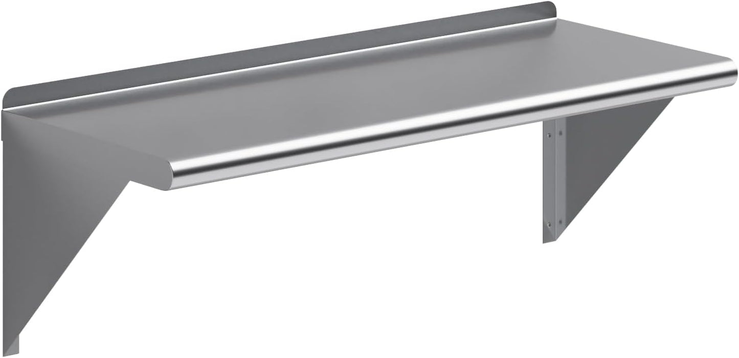 AmGood 36in Long X 14in Deep Stainless Steel Wall Shelf