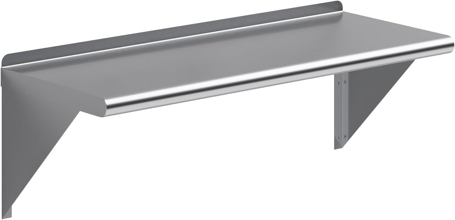 AmGood 36in Long X 14in Deep Stainless Steel Wall Shelf
