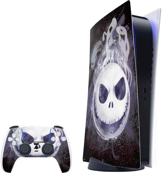 Skinit Decal Gaming Skin for PS5 Bundle - Jack Skellington Design