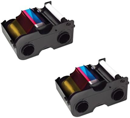Fargo YMCKO Color Ribbons - Vibrant Printing 2-Pack
