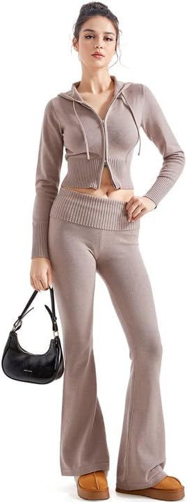SUUKSESS Women 2 Piece Knit Sets for Trendy Fall Outfits