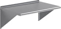 Stainless Steel Wall Shelf 36 in. Long for Kitchen & Garage