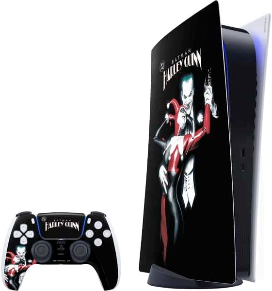 Skinit Decal Gaming Skin for PS5 Bundle - Harley Quinn Design