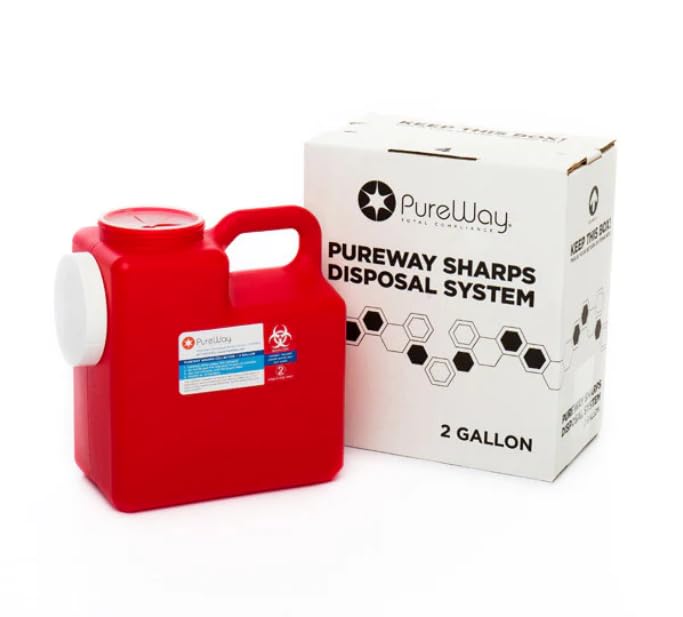 MailBack 2 Gallon Sharps Container Disposal System for Safe Use