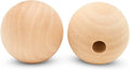 Wood Dowel Caps 2-3/4 in Diameter with 1 in Hole - Unfinished Birch