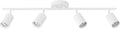 GLOBE 4-Light Track Lighting Matte White - Low-Profile Modern Fixture