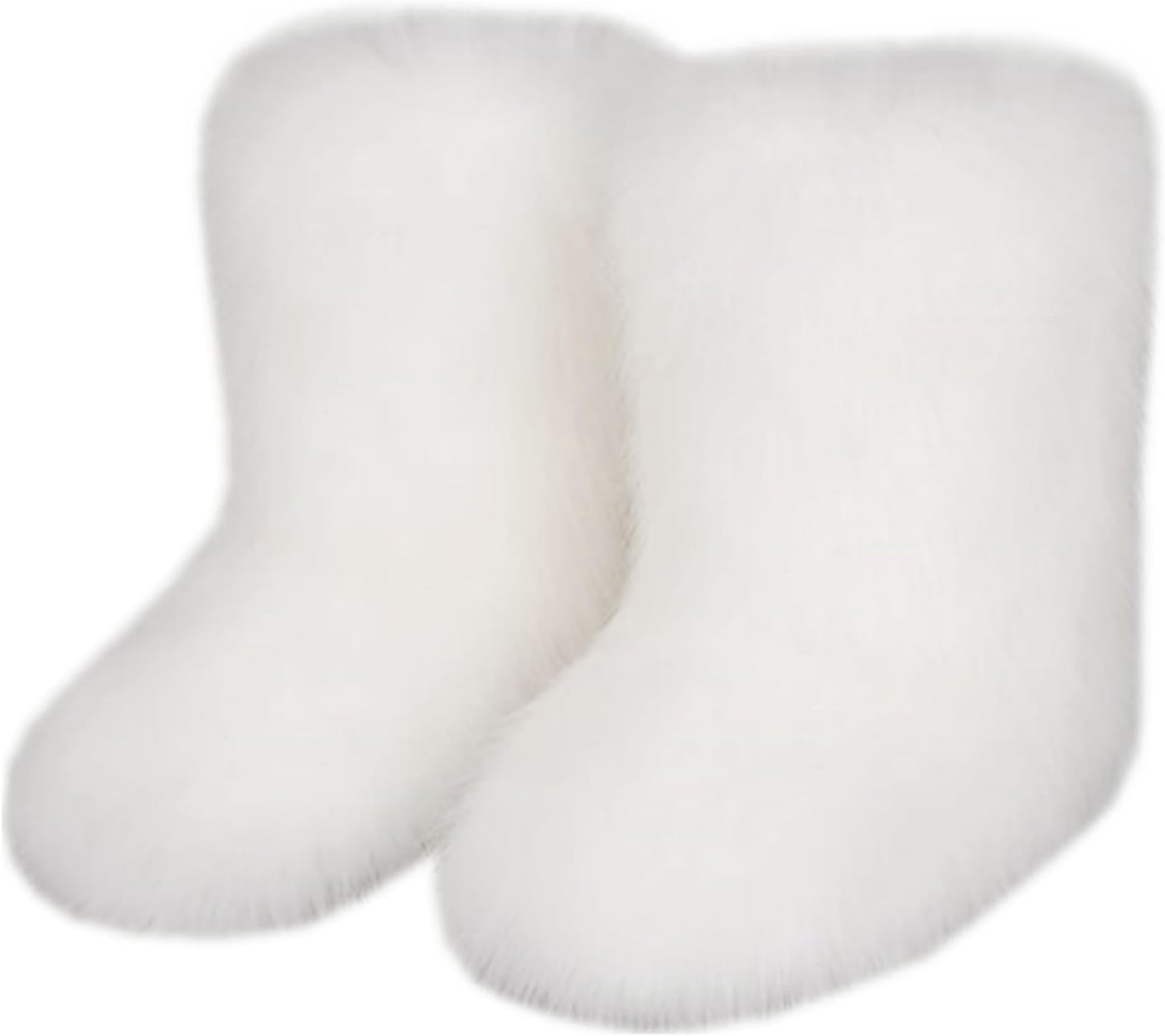 Furry Faux Fur Boots for Women - Stylish Mid Calf Snow Booties
