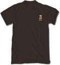 Dark Brown Men's Graphic Embroidered T-Shirt - Modern Fit