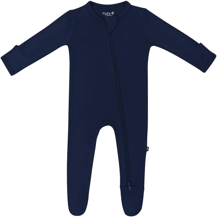 KYTE BABY Unisex Zipper Closure Footies for Infants