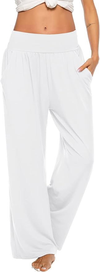ZJCT Womens Yoga Sweatpants Comfy Loose Casual Wide Leg Joggers