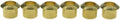 KAISH Premium Brass Vintage Guitar Tuner Bushings - Solid Brass Fit