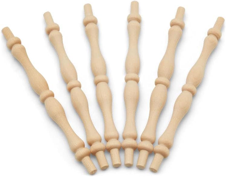Wooden Baluster Spindles for Crafts and Furniture Projects