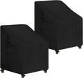 Outdoor High Back Chair Cover 2-Pack - Waterproof UV Resistant