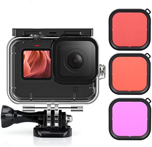 QKOO Waterproof Housing Case for GoPro Hero 9-13 Black