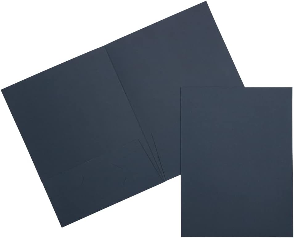 JAM PAPER Two Pocket Textured Linen Presentation Folders Bulk