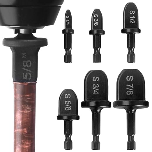 Qianzc Swaging Tool Drill Bit Set - Effortlessly Repair HVAC Copper Pipes