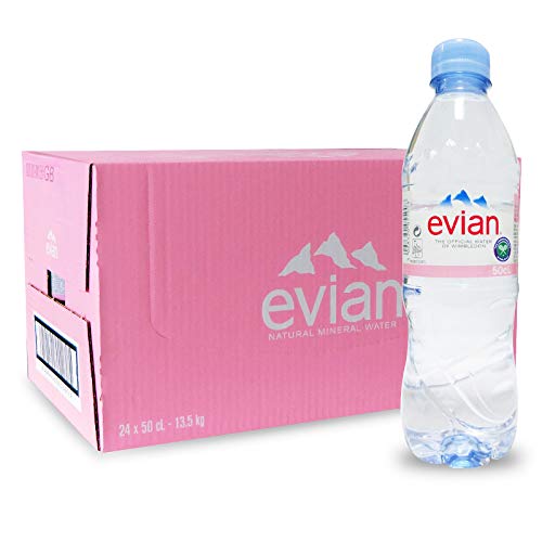 Evian French Mineral Water 500ml Box of 24 Bottles for Refreshment