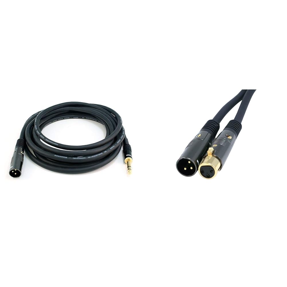 Monoprice XLR Female Cables for High Fidelity Audio Performance