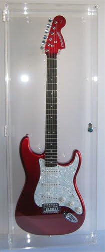 Wall-Mounted Lockable Guitar Case with 98% UV Protection