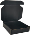 400 Pack 4x4x1 in Small Shipping Boxes Black - Compact, Crush-Proof
