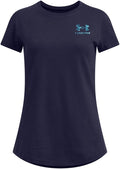 Under Armour Girls' Freedom Flag T-Shirt - Soft Cotton-Blend Comfort