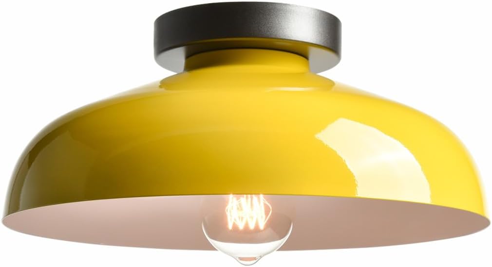 DIRYZON Macarons Yellow Ceiling Light Fixture for Modern Spaces
