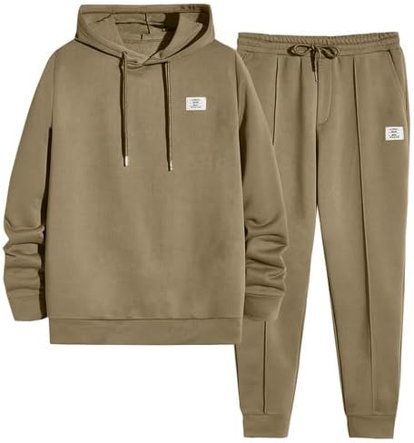JMIERR Men's Tracksuit Set: Cozy Hoodie & Joggers