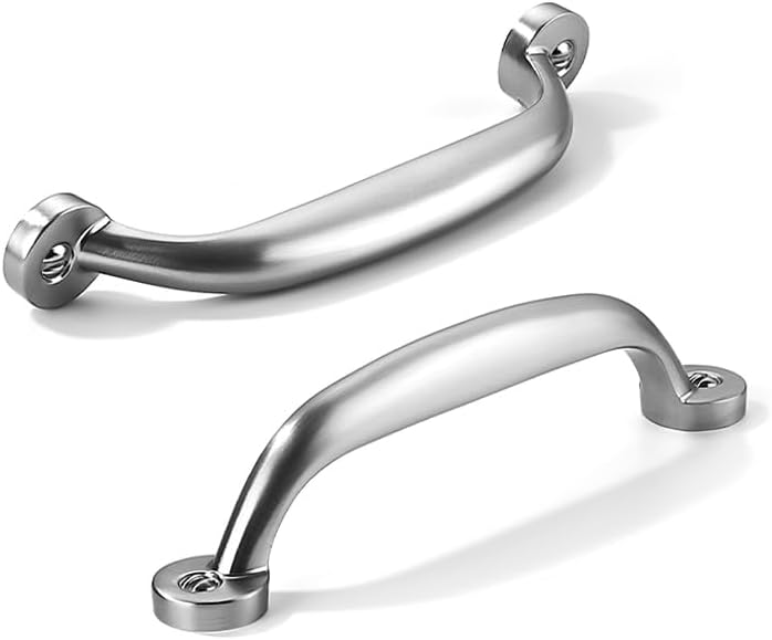 10 Pack 4 Inch Hole Center Brushed Satin Nickel Cabinet Pulls