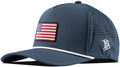 Old Glory PVC Curved 5 Panel Rope Hat for Men - Adjustable Snapback