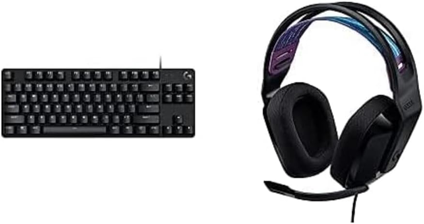 Logitech G413 TKL SE Mechanical Gaming Keyboard and G335 Headset