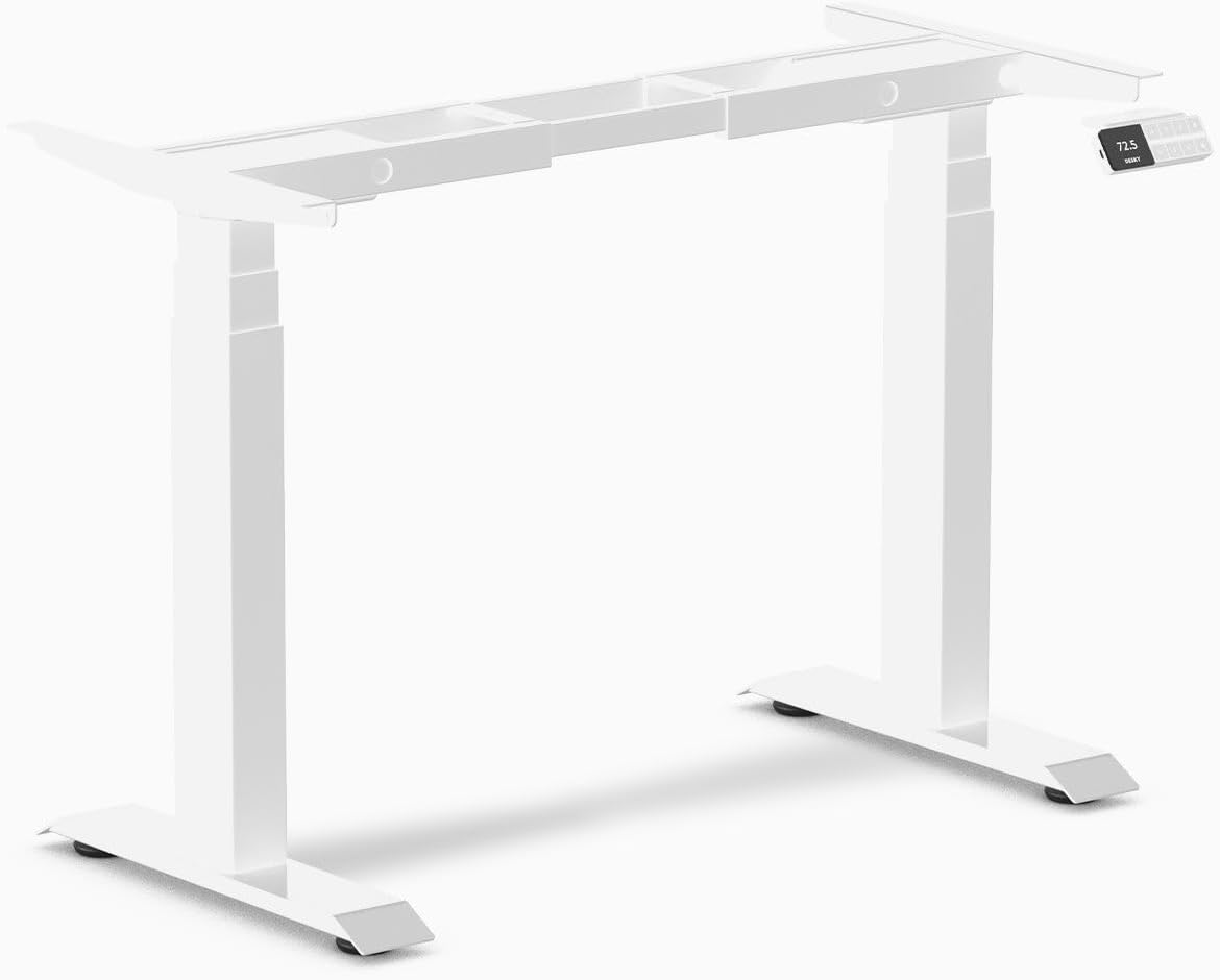 Dual Mini Electric Standing Desk Frame for Compact Spaces