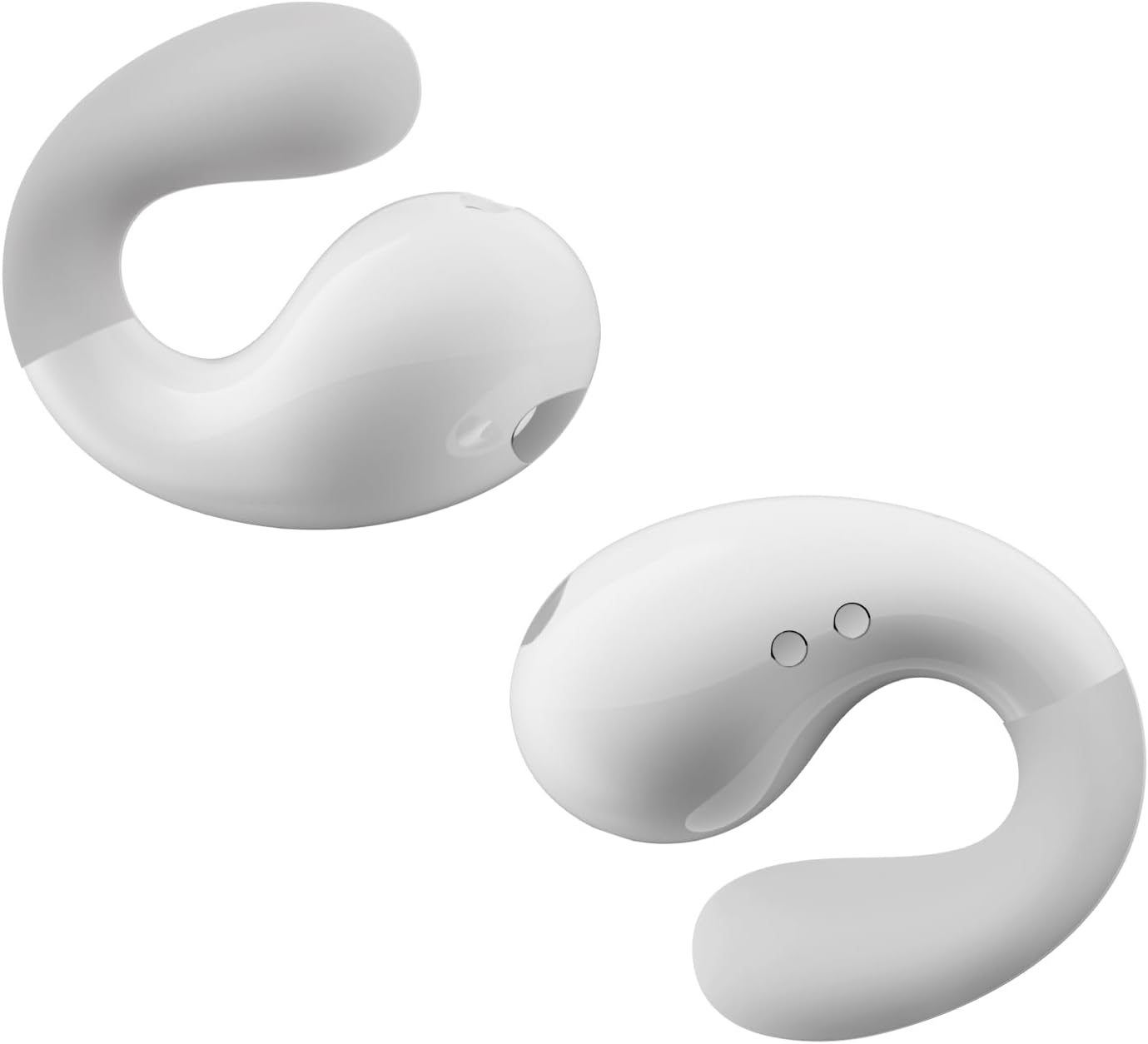 Lightweight Bone Conduction Earbuds - 36H Playtime, Waterproof, White
