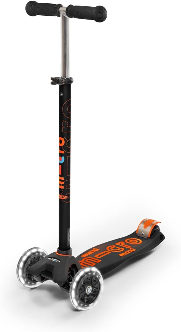 Micro Kickboard Maxi Deluxe LED Scooter for Kids Ages 5-12