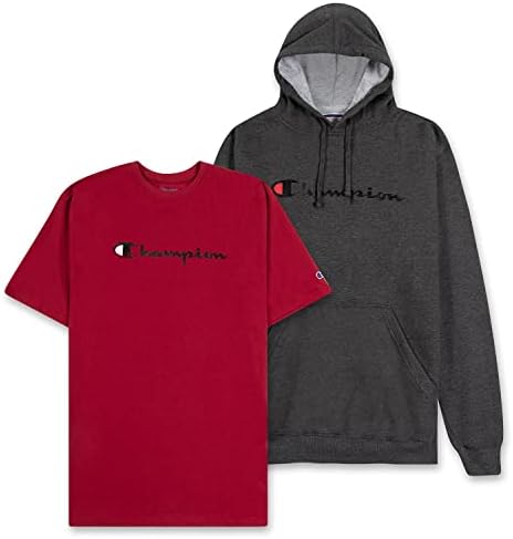 Champion Big and Tall Mens Hoodie and T Shirt Pack Review