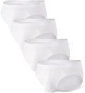 DAVID ARCHY Men's Micro Modal Dual Pouch Briefs 4-Pack - Comfortable