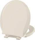 Round Toilet Seat Almond Soft Close 16.5 inch Premium Quality