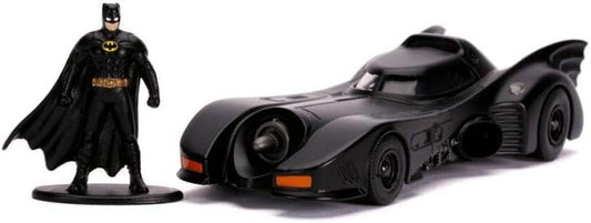 1989 Batmobile Die-cast Car with Batman Figure - Epic DC Comics Collectible!