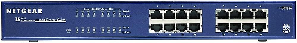 NETGEAR JGS516PE 16-Port Gigabit Smart Managed Plus Switch