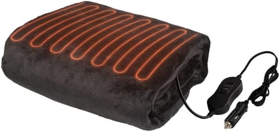Cozy Travel Companion: 12V Heated Car Blanket