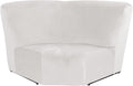 Corner Sofa Cover for Reclining L Shape Sofas - Velvet Corner Piece