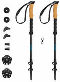 CASCADE Trekking Poles Ultra Light 100% Carbon Fiber - Quick Lock