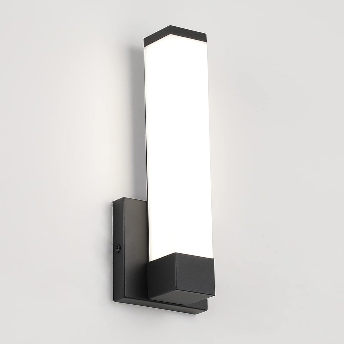 Dimmable Wall Lights for Bedroom Modern Black Indoor LED Sconces