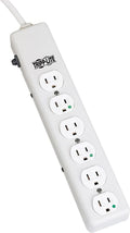Tripp Lite Safe-IT Medical-Grade Power Strip, 6 Outlets - Durable