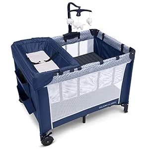 Delta Children LX Deluxe Portable Baby Play Yard with Bassinet