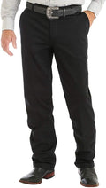 Wrangler Men's Flat Front Casual Khaki Pants - Comfortable Stretch