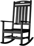Outdoor Rocking Chair All-Weather Poly Lumber Rocker - Comfortable