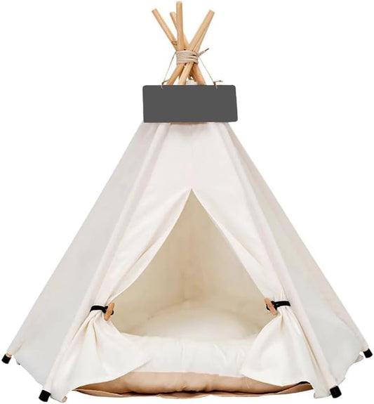 Portable Pet Teepee with Cozy Cushion